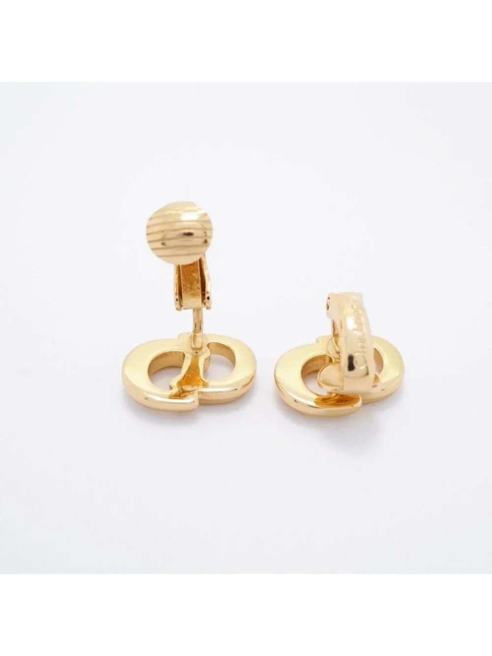 Dior Earrings CD Logo Gold Plated